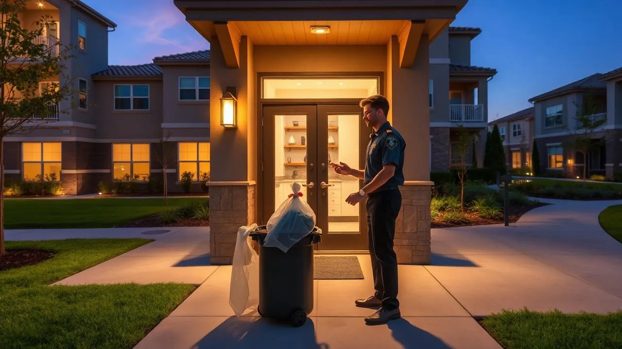 Roze Green valet trash service at a Eastvale apartment community