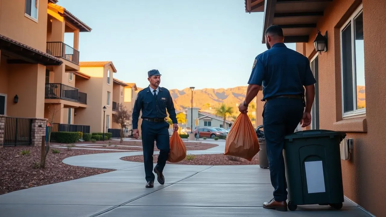 Roze Green valet trash service at a Lake Elsinore apartment community