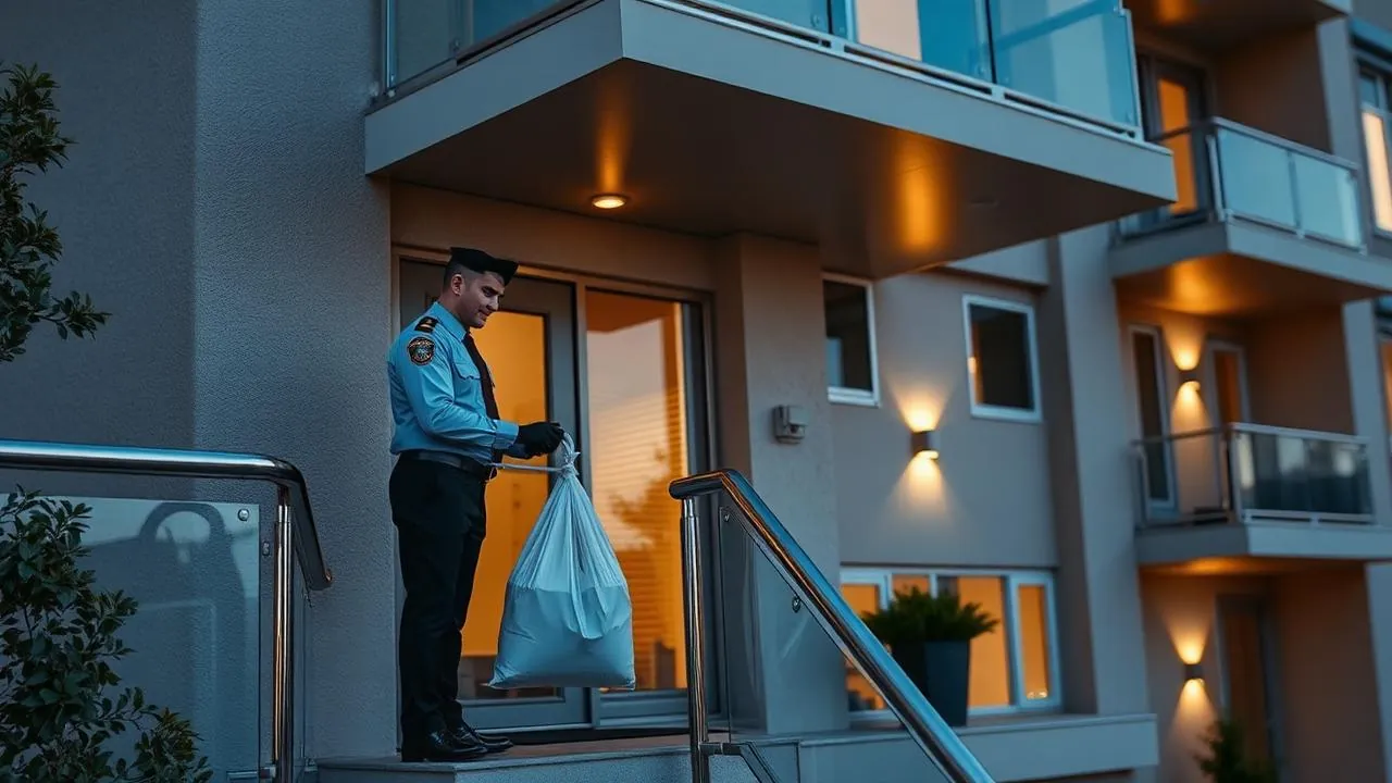 Roze Green valet trash service at a Ontario apartment community